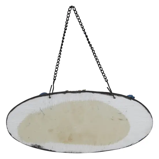 Northlight Welcome Bluebirds and Flowers Hanging Sign - 12" Brown {6}