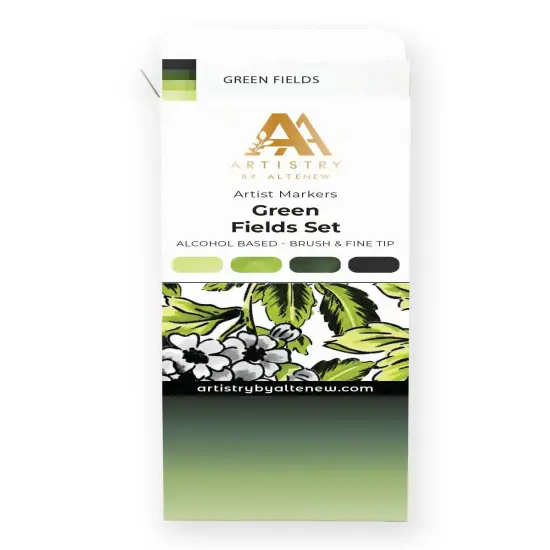 Artist Alcohol Markers Green Fields Set {1}