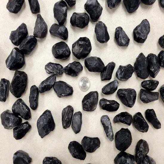 Raw Apache Tears Crystal Stones Medium Chunks Healing Crystals Bulk {3}