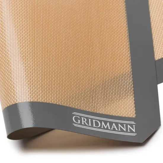 GRIDMANN Pro Silicone Baking Mat - Set of 2 Non-Stick Half Sheet (16-1/2" x 11-5/8") Food Safe Tray Pan Liners {5}