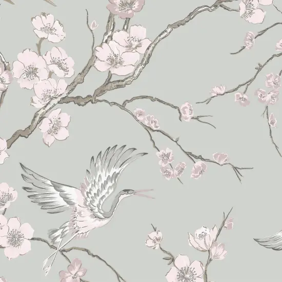 Transform Heron Grey Peel and Stick Wallpaper {4}