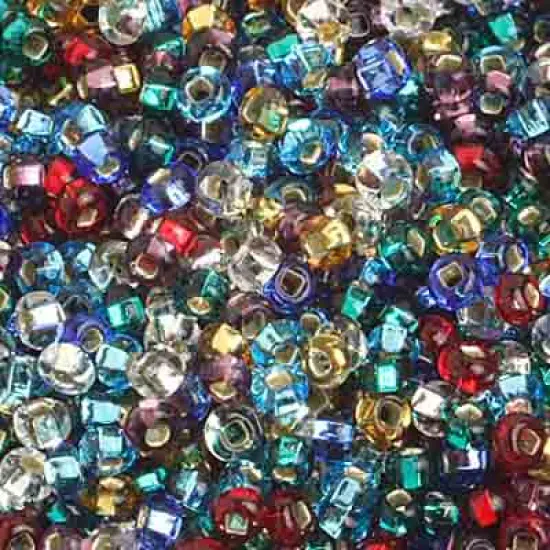 John Bead 8/0 Silver Lined Czech Glass Seed Beads, 500g Multi {1}