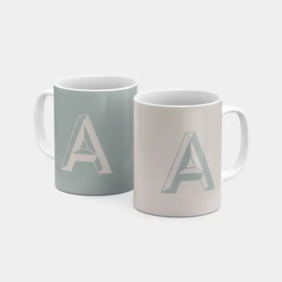 Monogram Letter 11oz Mug VII {3}