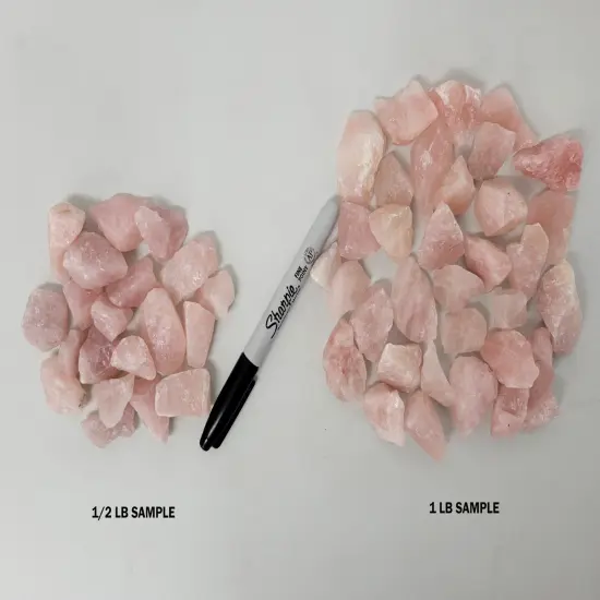 Rose Quartz Medium Chunks - Rough Stones Bulk {3}