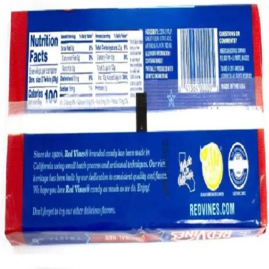 Red Vines Licorice, Original Red Flavor, Soft & Chewy Candy Twists 5oz Tray (Case of 12) {2}