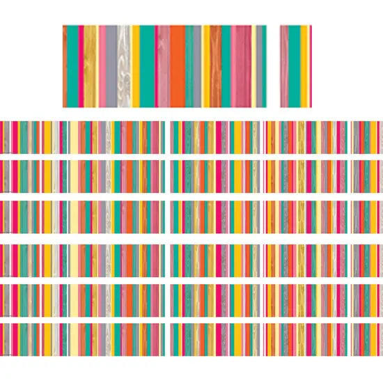 Tropical Punch Straight Border Trim, 35 Feet Per Pack, 6 Packs {1}