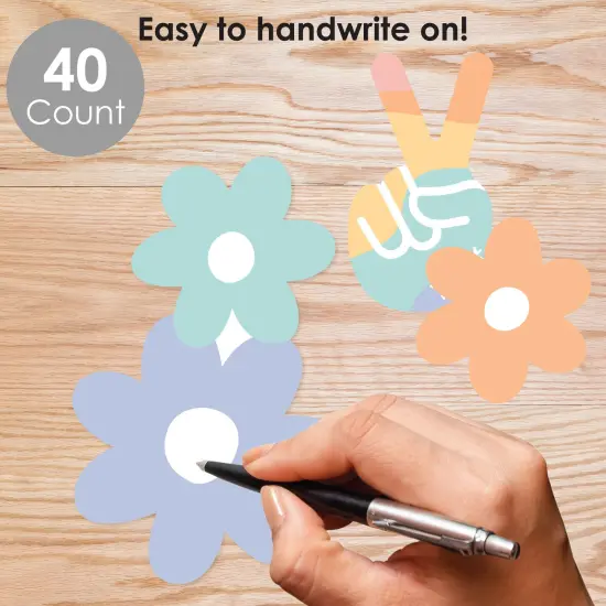 Big Dot of Happiness Retro Pastel - DIY Classroom Decorations - Bulletin Board Cut-Outs - Set of 40 {3}