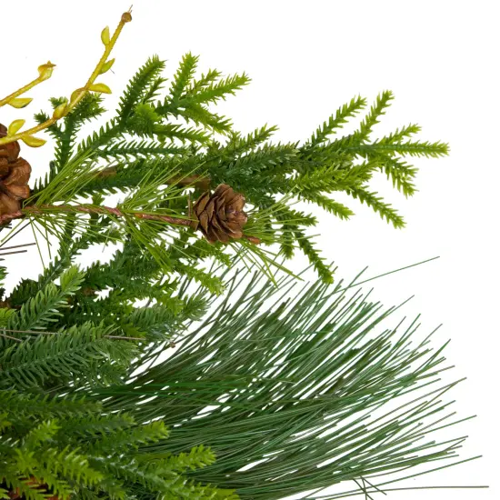 Northlight Rustic Pinecone Artificial Christmas Wreath - 26" - Unlit Brown {3}