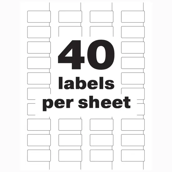 Avery PermaTrack Destructible Asset Tag Labels, 3/4" x 1-1/2", 320 Asset Tags (60529) {6}