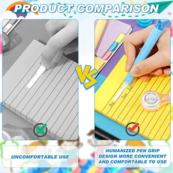 10-Pack Correction Tape Pens Ink Corrector Tape Erasers for School and Office Supplies 0.2 x 236 Inches {3}