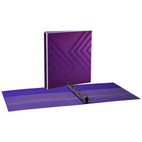 Avery Dual Effect Heavy-Duty 3 Ring Binder, 1 Inch Slant Rings, 2 Plum Purple Binders (46028) {2}