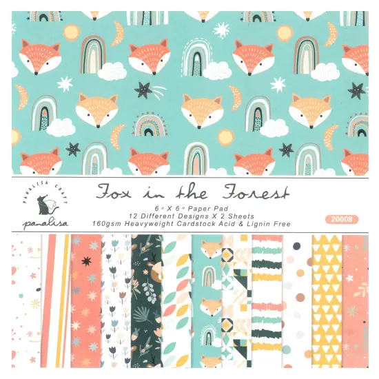 Wrapables 6x6 Decorative Single-Sided Scrapbook Paper for Arts & Crafts Projects, Scrapbooking, Card-Making Pink Nature {2}