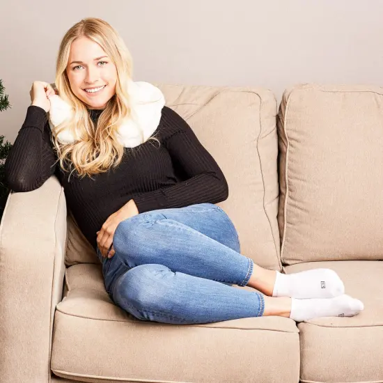 DII Polyester Bin Lattice Storm Blue Rectangle Large {6}