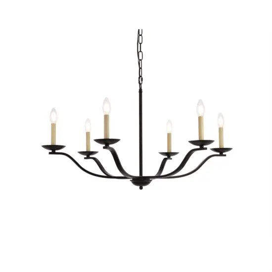 Trey 36 inch pendant in black {3}