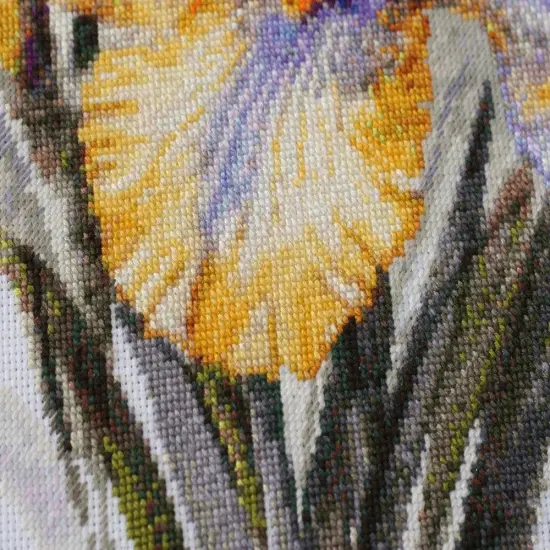 Cross stitch kit Irises {3}