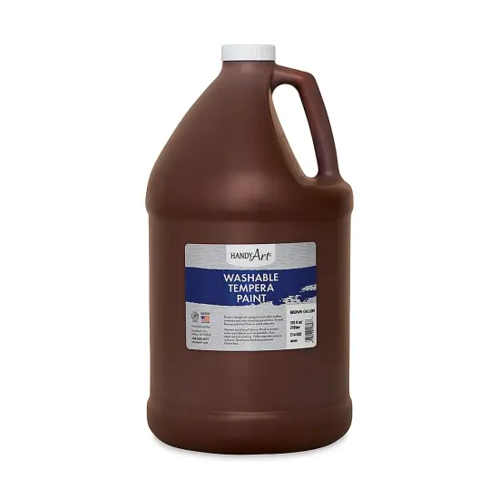 Handy Art Washable Paint - Brown, 128 oz {1}