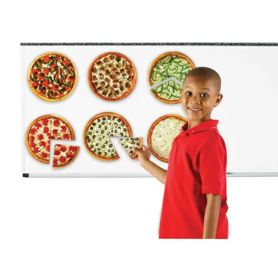 Magnetic Pizza Fraction Set, Pack of 6 {3}
