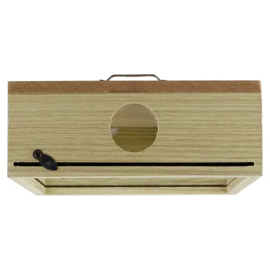 Koopman International 10.25" Wood and Glass 'Craft Beer' Bottle Opener with Storage Box Brown {5}