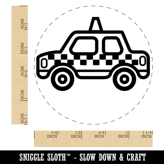 Taxi Car Vehicle Automobile Rubber Stamp for Stamping Crafting Planners {1}