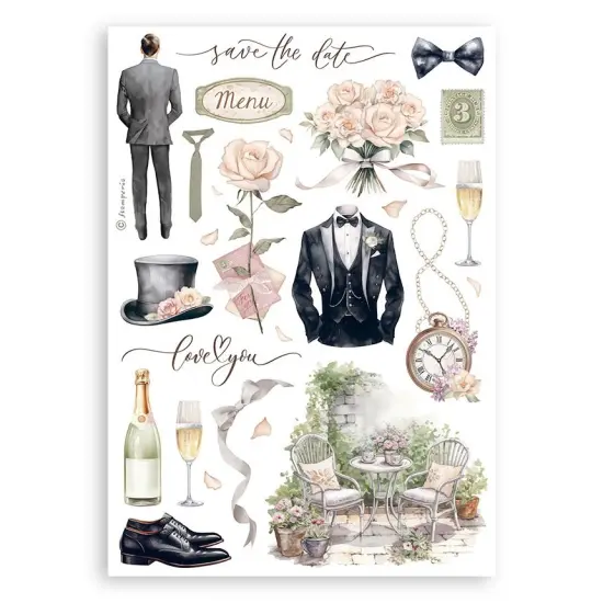 Stamperia A5 Washi Pad 8/Pkg-Romance Forever {5}