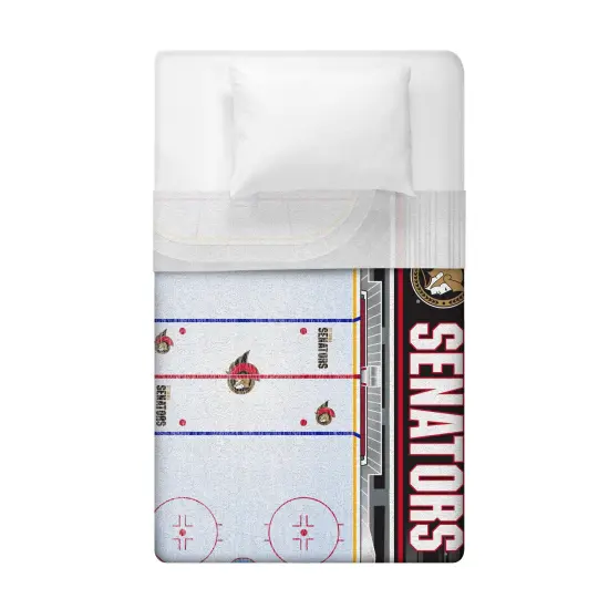 Sleep Squad Ottawa Senators Home Ice 60&rdquo; x 80&rdquo; Raschel Plush Blanket {4}