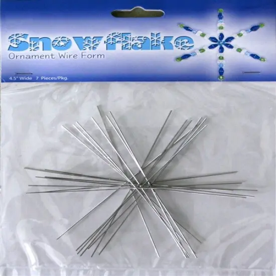 Snowflake Wire Spoke 4-1/2" (7-Pcs) - Snowflake Ornament Wire Forms {2}