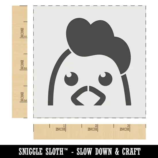 Peeking Chicken Wall Cookie DIY Craft Reusable Stencil {5}