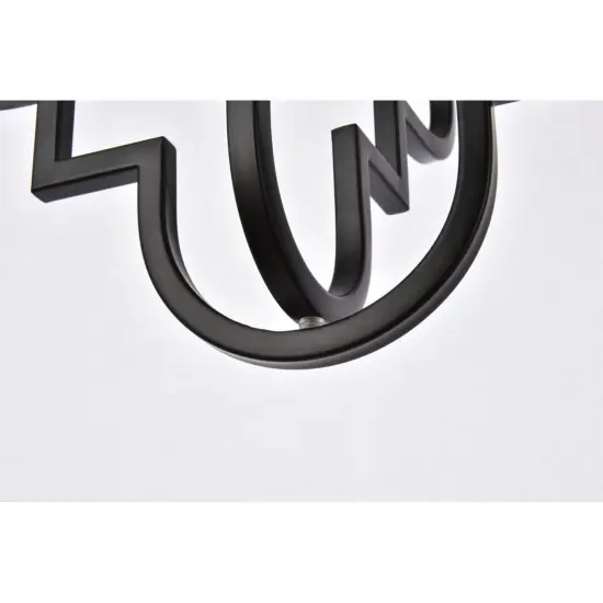 Sandara 1 light pendant in black {4}