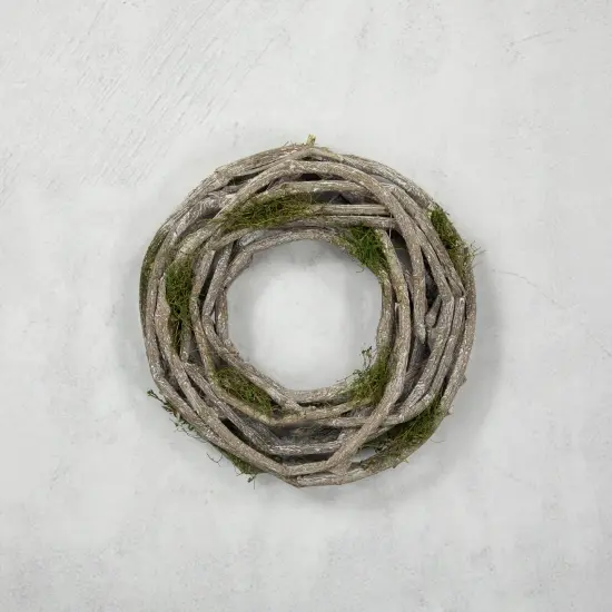 Northlight Twig and Moss Artificial Spring Wreath - 8" Brown {7}
