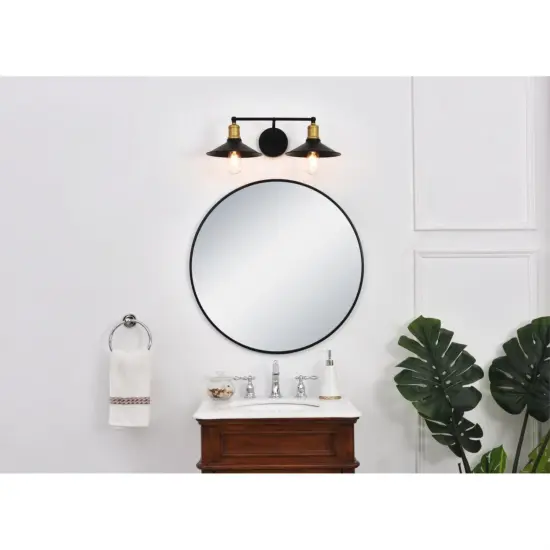 Etude2 light brass and black Wall Sconce {2}