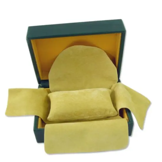 JewelrySupply Rolex Style Green Luxury Watch Box - Tan Inside {3}