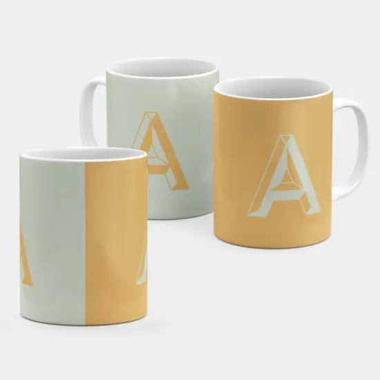 Monogram Letter 11oz Mug VIII {1}