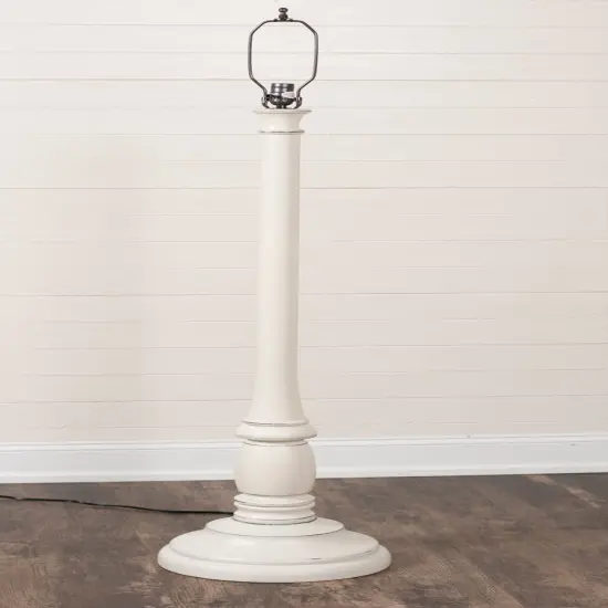 Irvins Country Tinware Brinton House Floor Lamp Base in Rustic White {3}