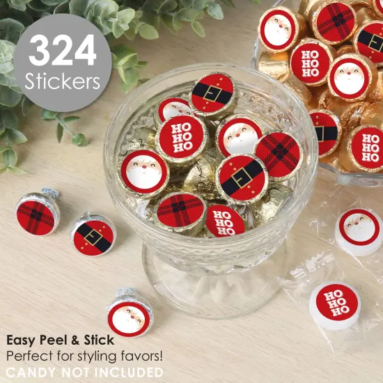 Big Dot of Happiness Jolly Santa Claus - Christmas Party Small Round Candy Stickers - Party Favor Labels - 324 Count {3}