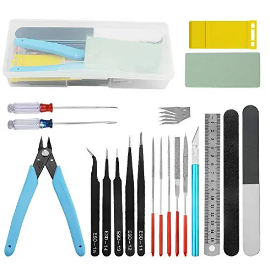 20 PCS Gundam Model Tools Kit Modeler Basic Tools Craft Set Hobby Building Tools Kit for Gundam Car Model Building Repairing and Fixing(I) {1}