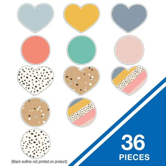 We Belong Hearts & Dots Cut-Outs, 36 Per Pack, 3 Packs {5}