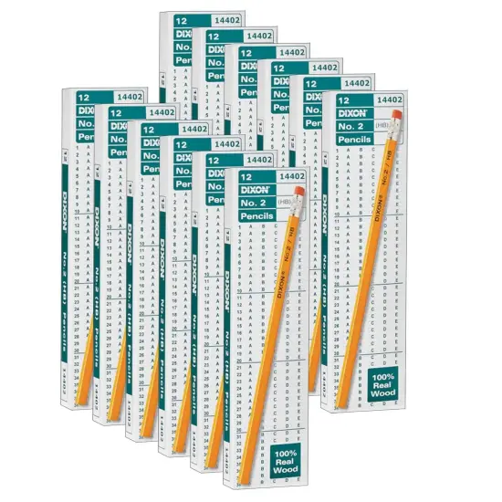 No. 2 Pencils, Yellow, 12 Per Box, 12 Boxes {1}