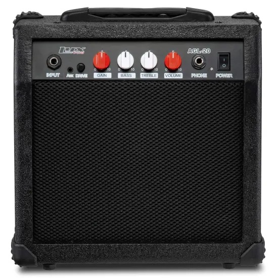 LyxPro Electric Guitar Amp, 20w Portable Mini Amplifier Pink {7}