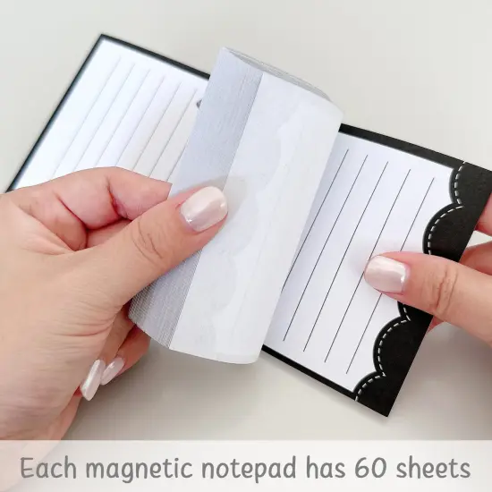 Wrapables Magnetic Notepads for Refrigerator, To-Do lists, Grocery Shopping, Memo, Reminders (Set of 3) Cats {3}