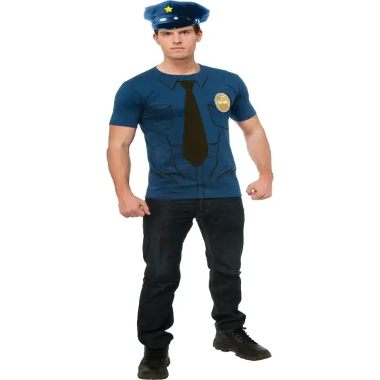 Men's Axe Cop Costume Shirt {1}