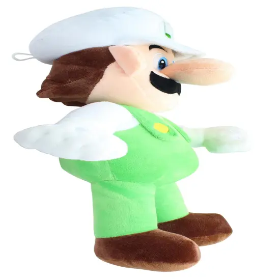 Super Mario 16 Inch Character Plush | Fire Luigi {3}