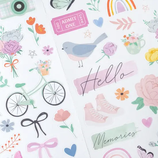 American Crafts Cardstock Stickers 6"X12" 100/Pkg-Rainbow Avenue {4}