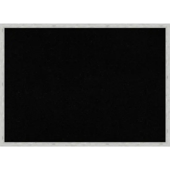 Imprint Wood Framed Corkboard, Black Cork Imprint Light Pewter {7}