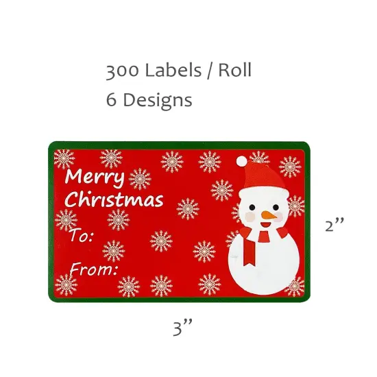 Wrapables Christmas Sticker Labels, Christmas Holiday Adhesive Gift Tags for Gifts & Stationery Arctic Joy {7}