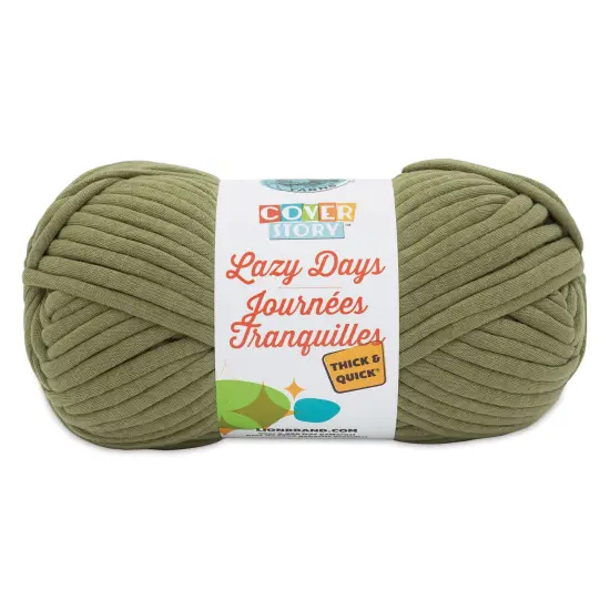 Lion Brand Cover Story Lazy Days Thick & Quick Yarn - Olive, 125 yards {1}