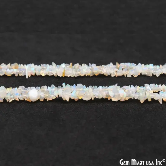Ethiopian Opal Chip Beads, 34 Inch, Natural Chip Strands, Drilled Strung Nugget Beads, 3-7mm, Polished, GemMartUSA (CHOP-70001) {5}