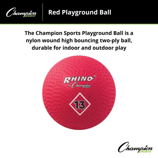 Playground Ball, 13", Red {4}