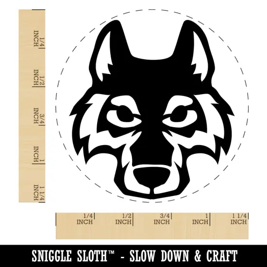 Wolf Head Rubber Stamp for Stamping Crafting Planners {1}