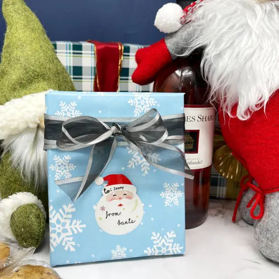 Wrapables Santa Claus Sticker Labels, Christmas Holiday Name Tags for Gifts & Stationery (45pcs) {4}