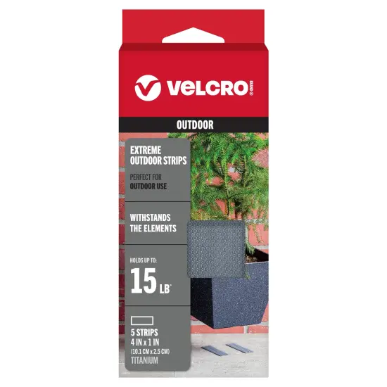 VELCRO(R) Brand Industrial Strength Extreme Fasteners 4"X1"-Titanium {1}